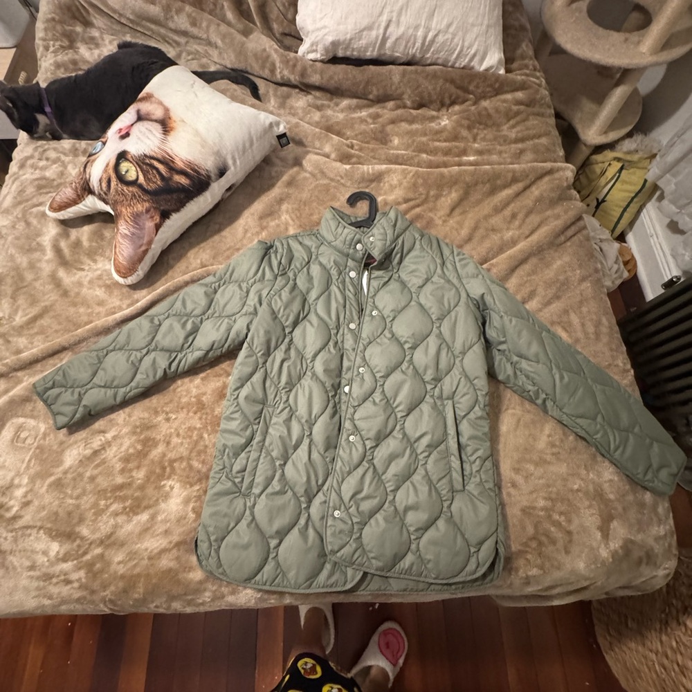 32 Degrees Quilted Jacket in Olive Green